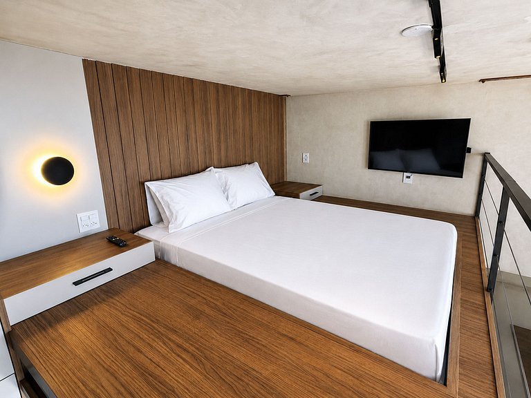 Studio mezanino com vista | Livreh Mirante