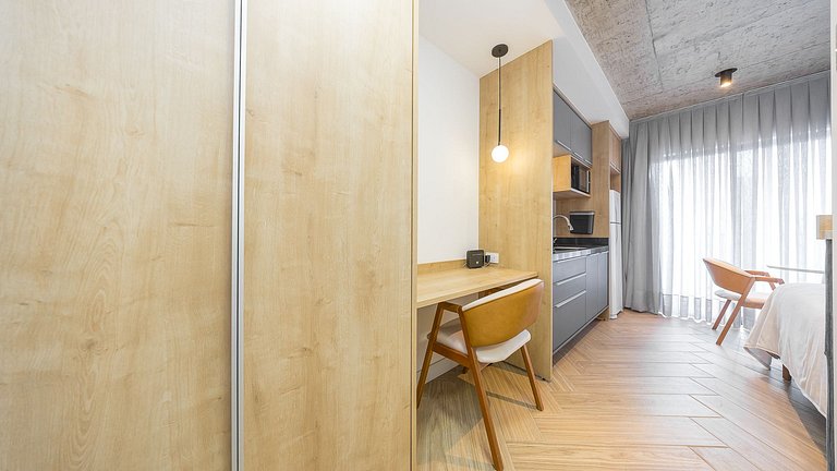 Apartamento 1 Quarto Mobiliado com Estrutura Completa | Prad