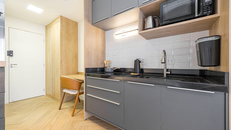 Apartamento 1 Quarto Mobiliado com Estrutura Completa | Prad