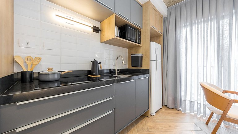 Apartamento 1 Quarto Mobiliado com Estrutura Completa | Prad