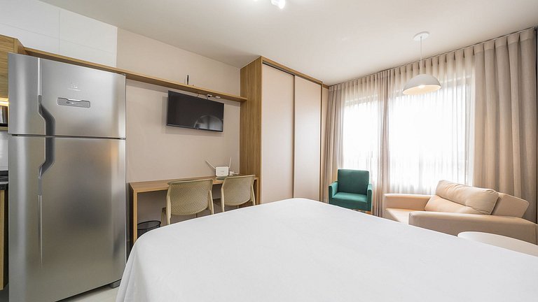 Apartamento 1 Quarto Mobiliado com Lazer Completo | Centro –