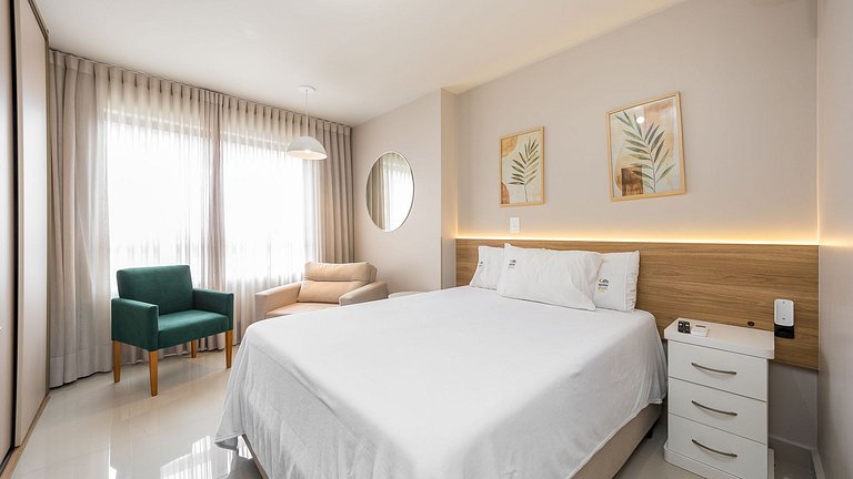 Apartamento 1 Quarto Mobiliado com Lazer Completo | Centro –