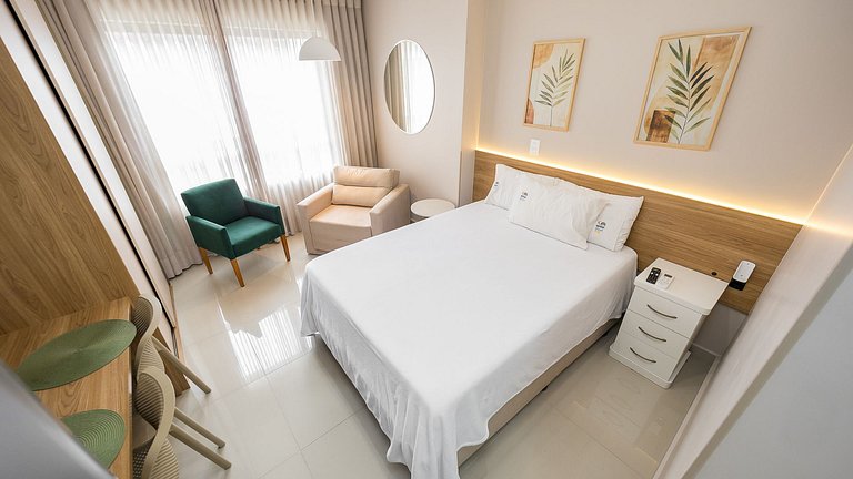 Apartamento 1 Quarto Mobiliado com Lazer Completo | Centro –