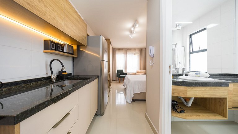 Apartamento 1 Quarto Mobiliado com Lazer Completo | Centro –