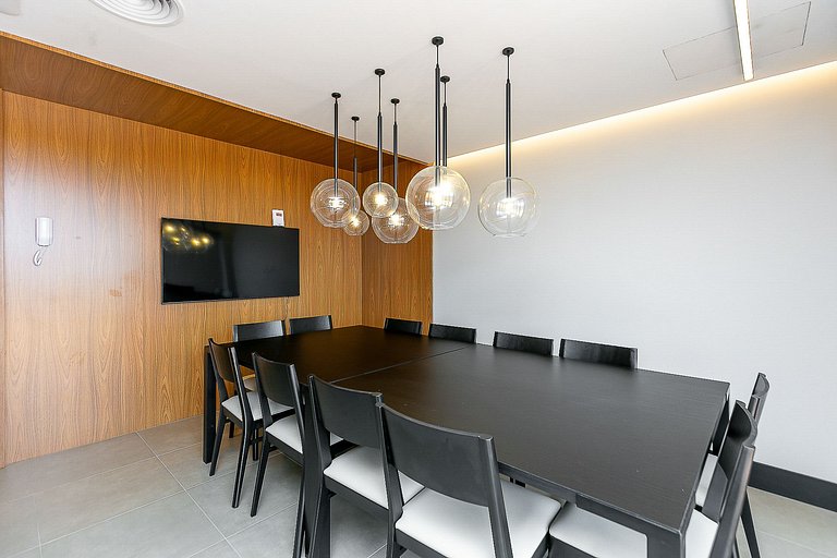 Apartamento Studio Mobiliado de 27,8m² | Centro de Curitiba